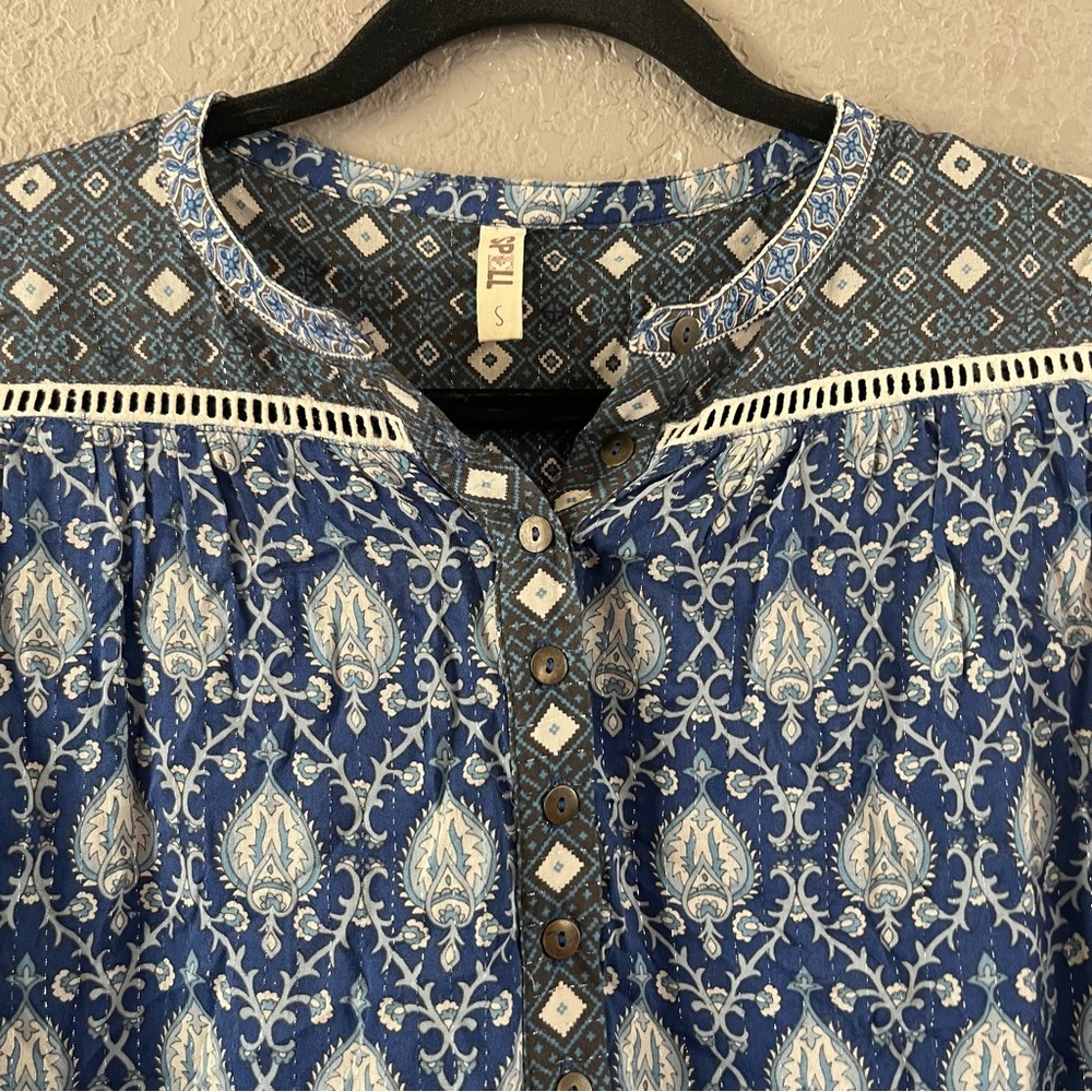 Spell And The Gypsy Oracle Blouse In Indigo Women… - image 4